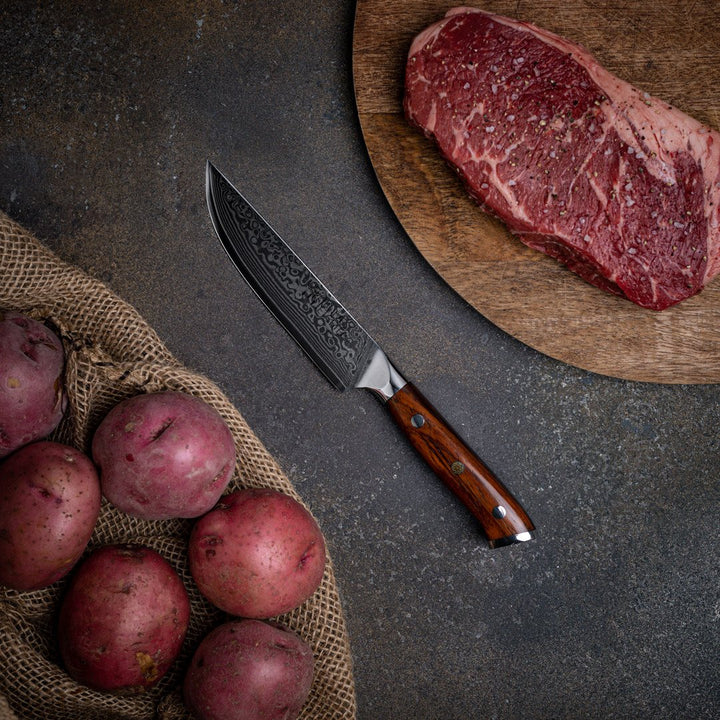 5" Damascus Steak Knife