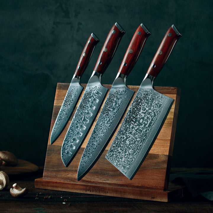 Beautiful Damascus Chef Set For Sale, Kitchen Knives, USA