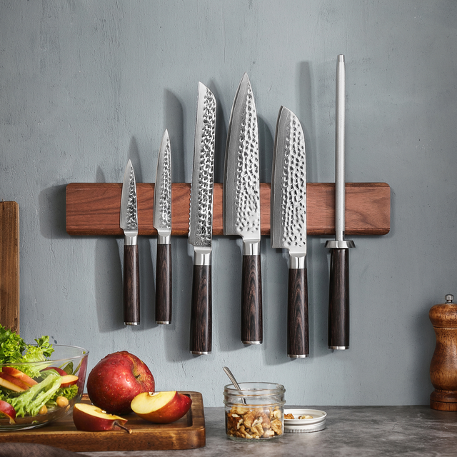 Magnetic strip for deals knives