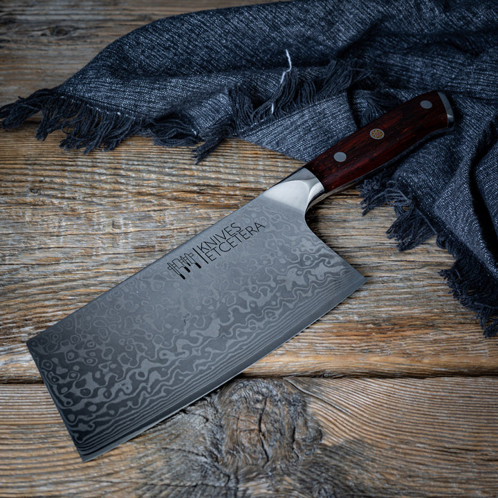 7 Damascus Cleaver Knife | Knives Etcetera