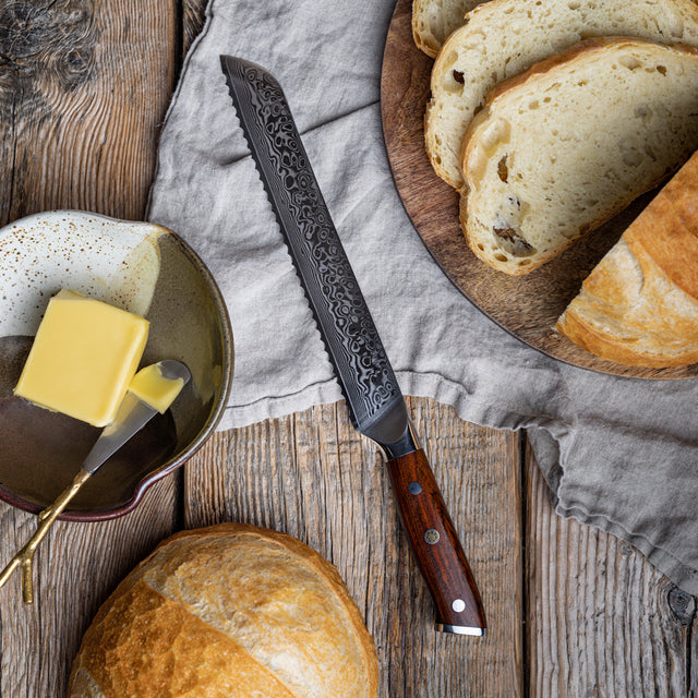 Bread Knife Serrated Knife Stainless Steel Bread Slicer, Bread