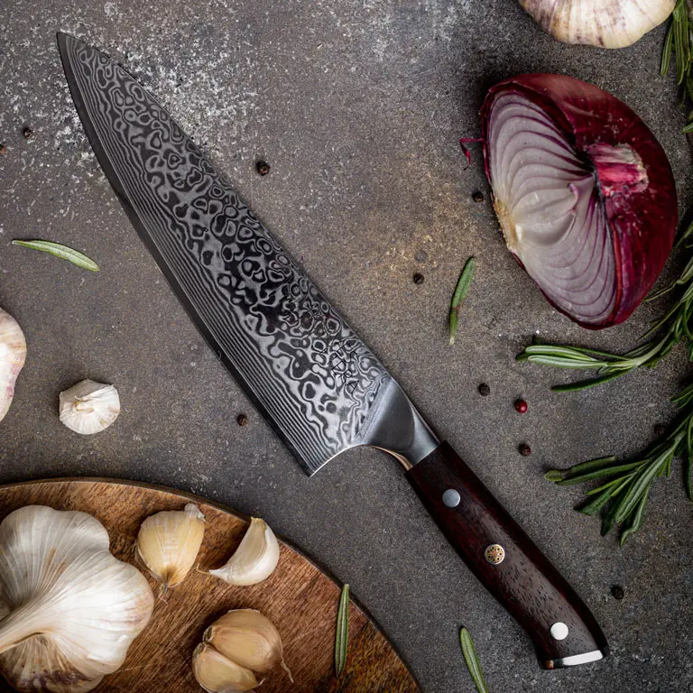 Efficient, Precise & Stylish Damascus Kitchen Knives